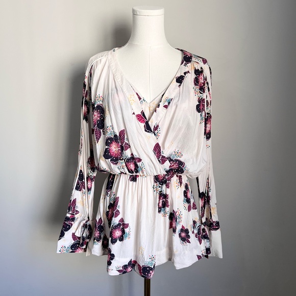 Free People Tuscan Dreams Tunic Blouse Size XS - Picture 2 of 11